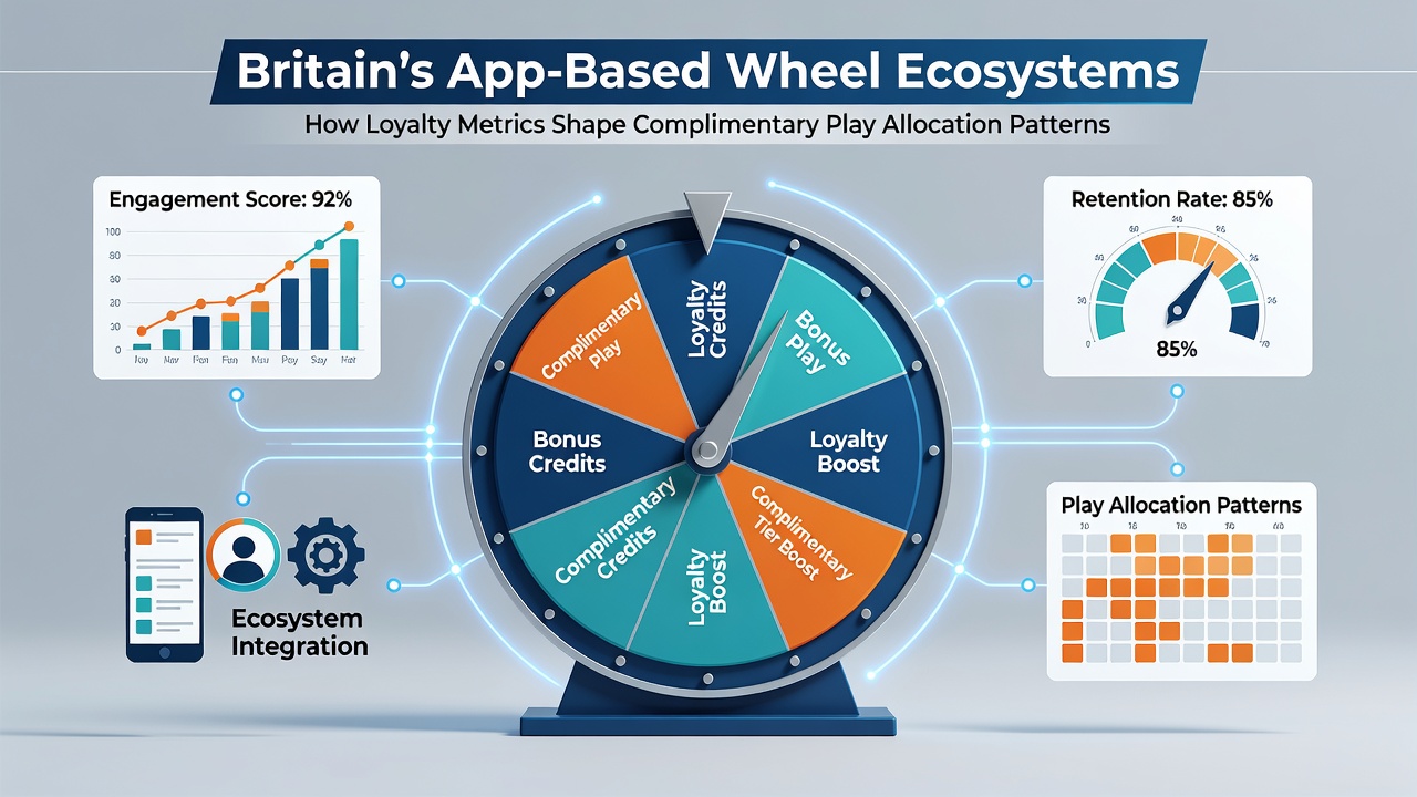Data visualization of loyalty tiers and complimentary play allocation rates on a British gaming analytics dashboard