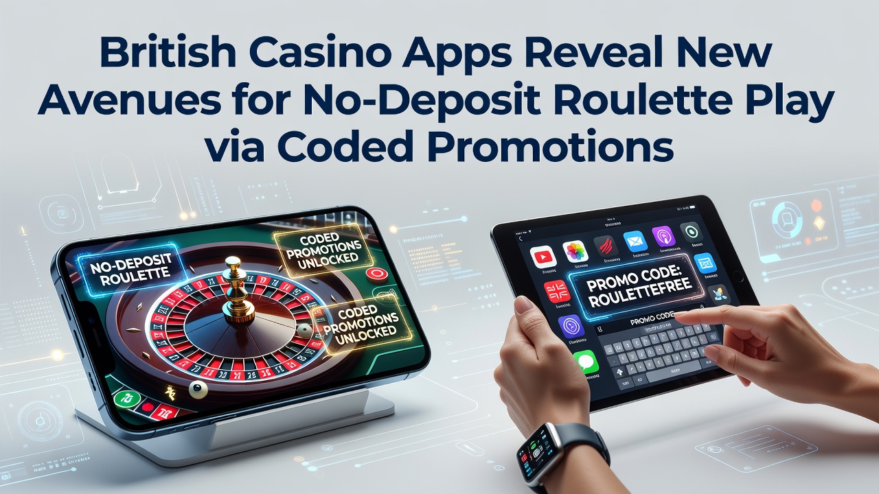 British mobile casino app interface displaying coded no-deposit roulette promotion details