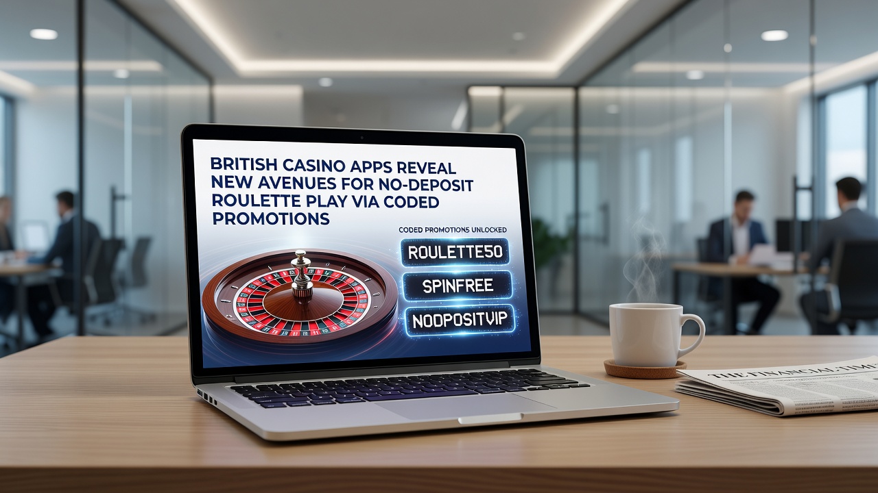 Live dealer roulette table on a British casino mobile app with bonus code redemption screen