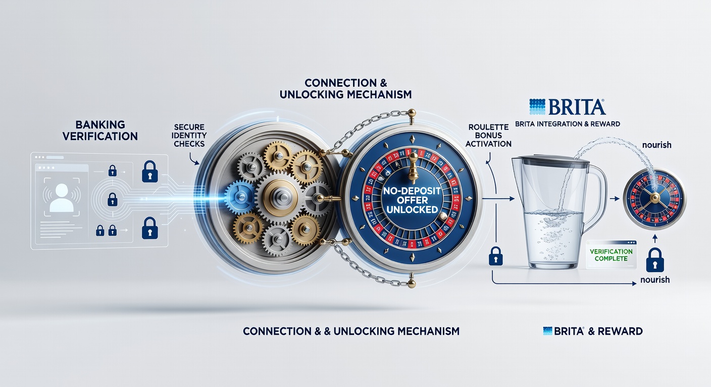 Flowchart showing steps from bank verification to roulette no-deposit bonus activation in UK platforms