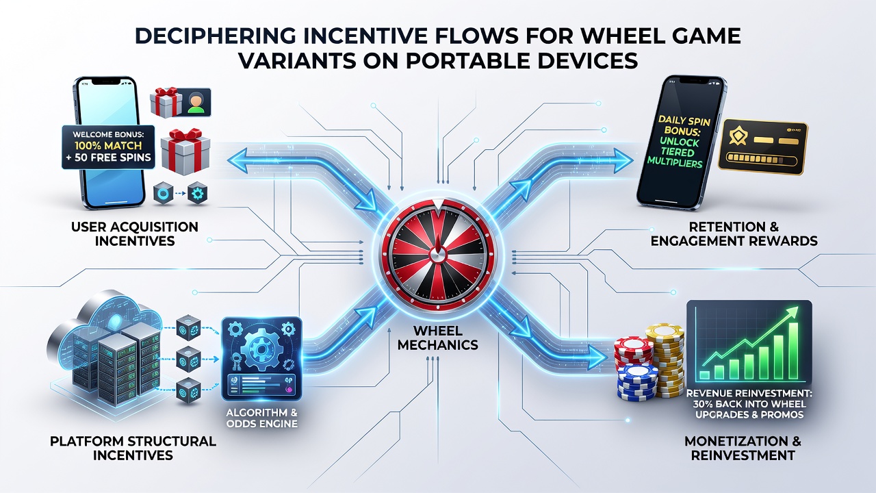 Mobile interface screenshot illustrating wheel game bonus tracking