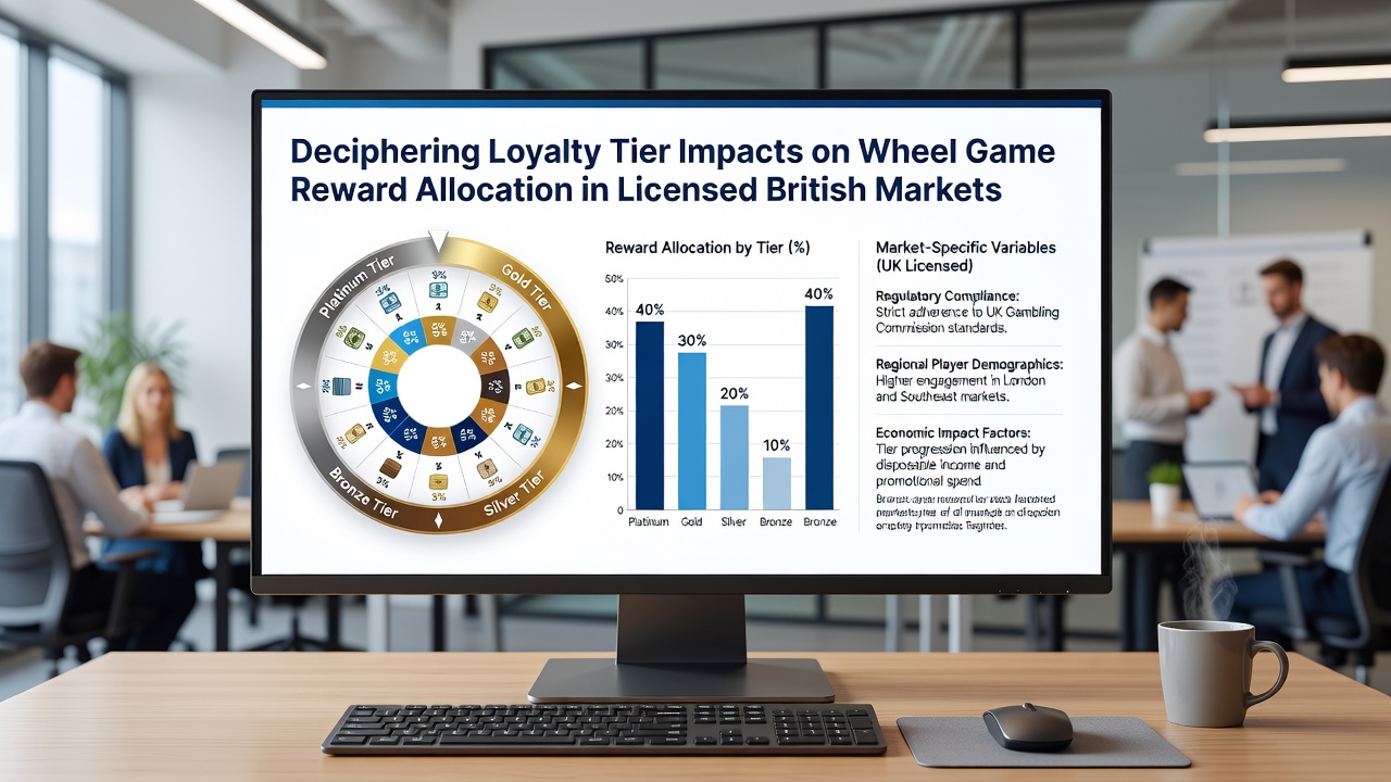 Infographic illustrating tier impacts on wheel game reward allocation across British licensed operators
