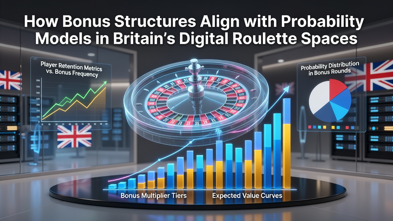 Analytics dashboard showing correlation graphs between bonus wagering volumes and roulette probability curves in a British online casino environment