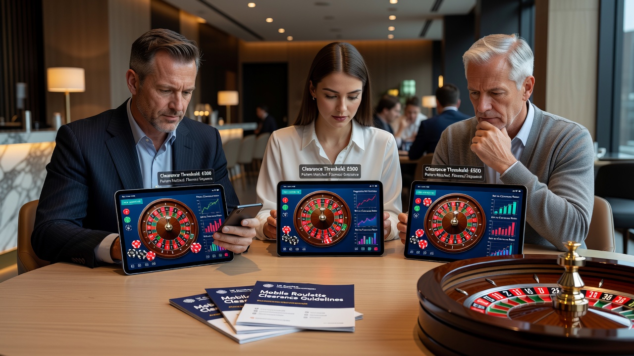 Mobile roulette screen showing bet history and wagering progress indicators used for progressive pattern matching