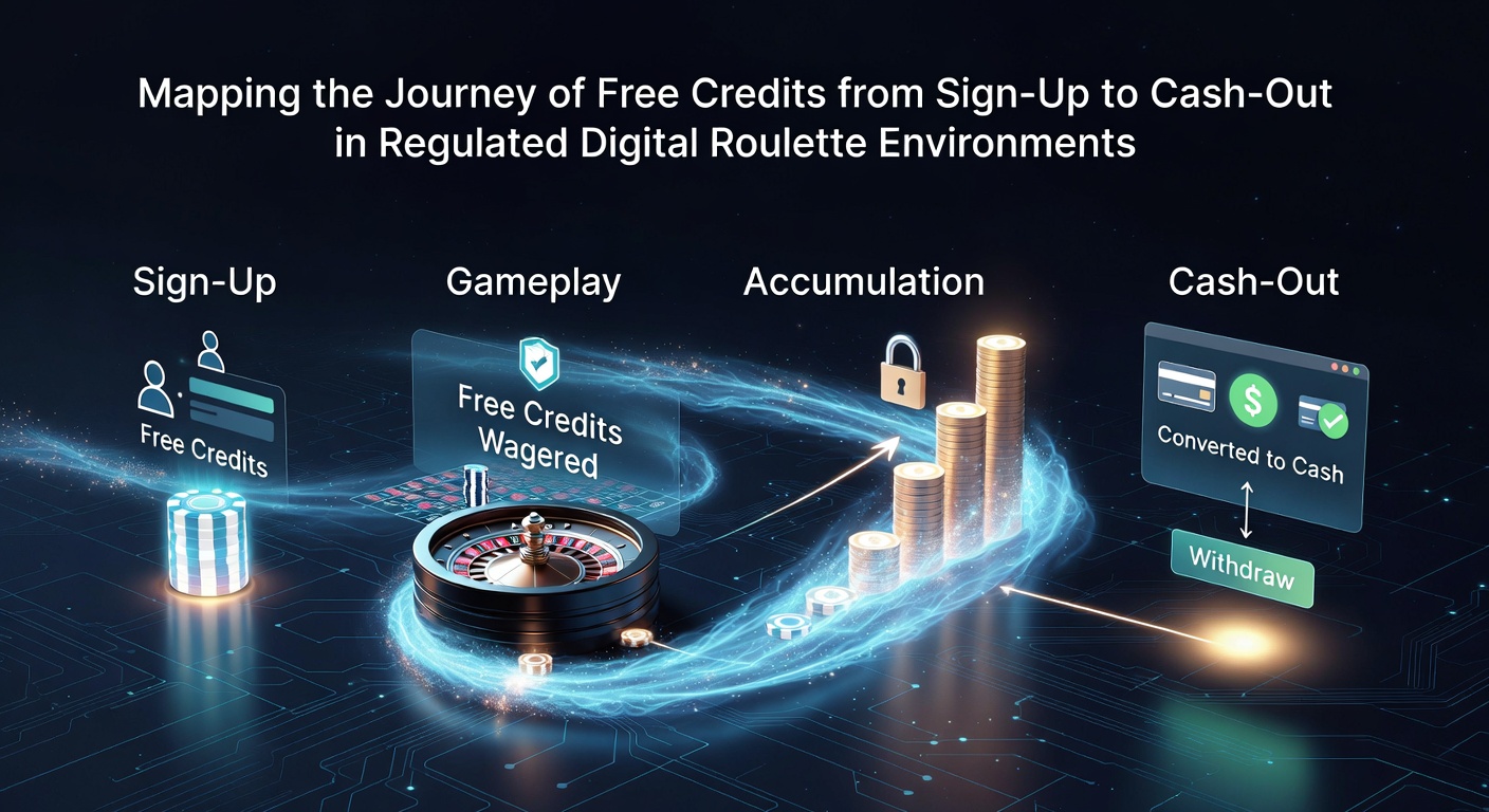 Digital roulette interface showing sign-up bonus credit allocation on a regulated platform