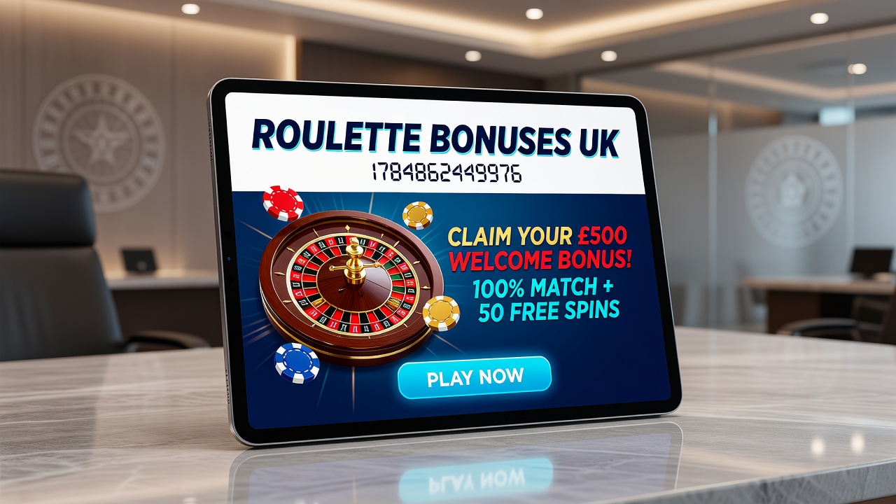 Mobile phone displaying a live roulette table with active bonus balance indicators
