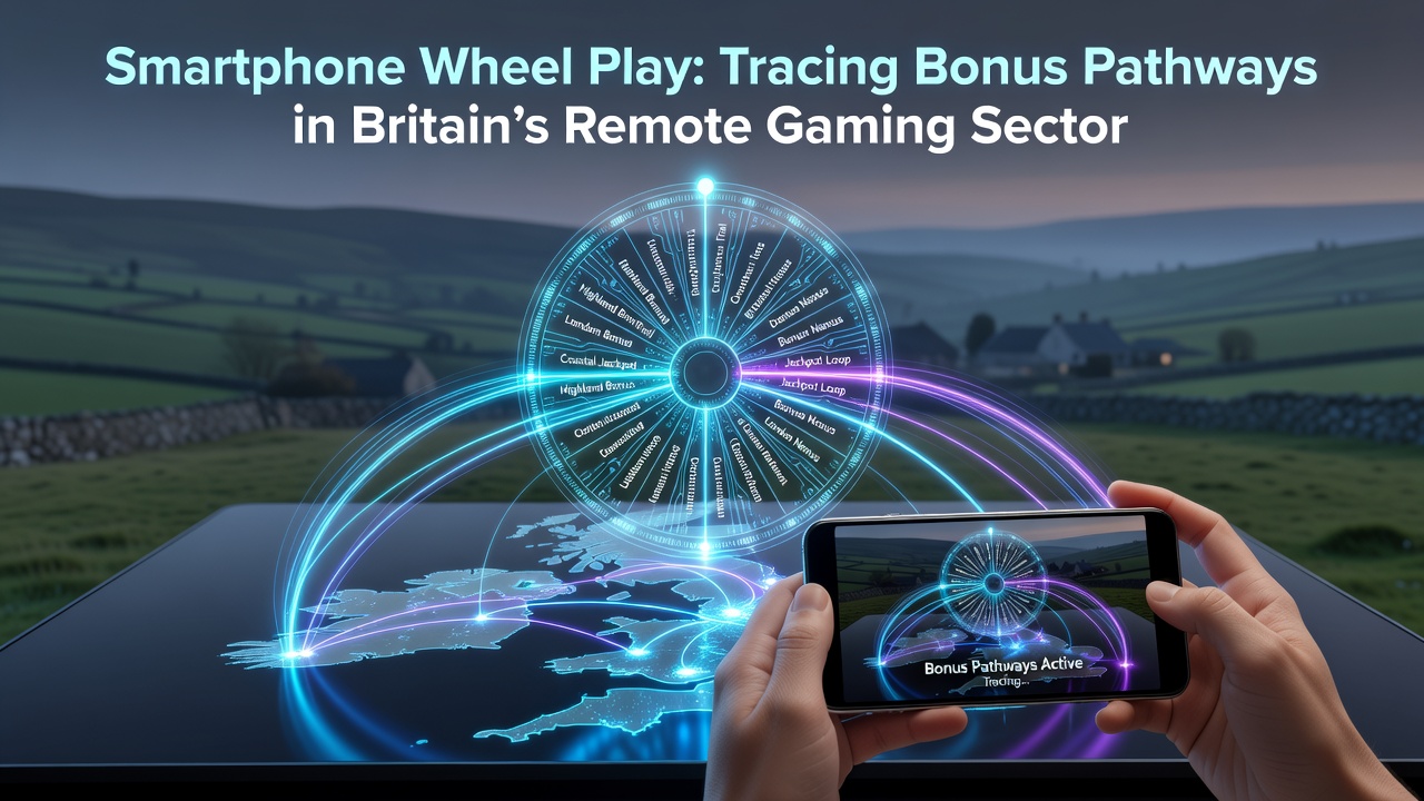 Smartphone screen showing spinning wheel interface with bonus tracking elements in a remote gaming app