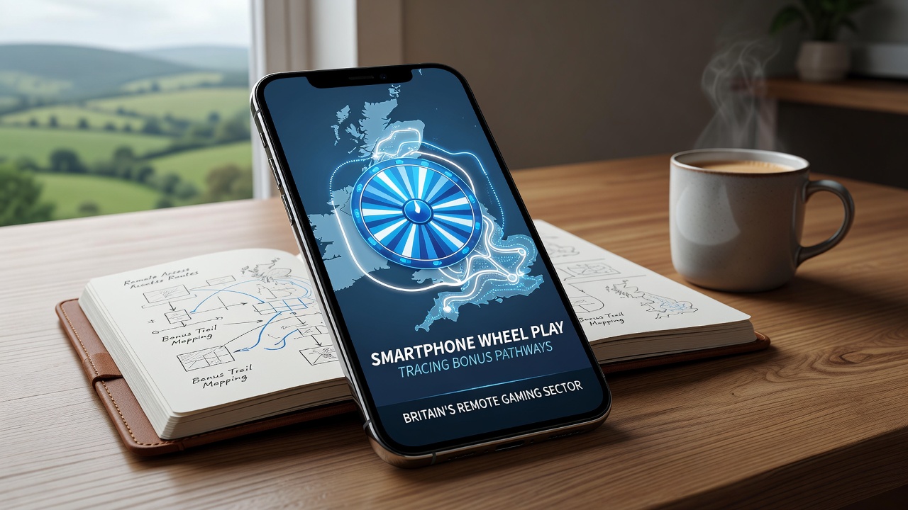 Mobile app dashboard illustrating bonus pathway stages and wheel play statistics